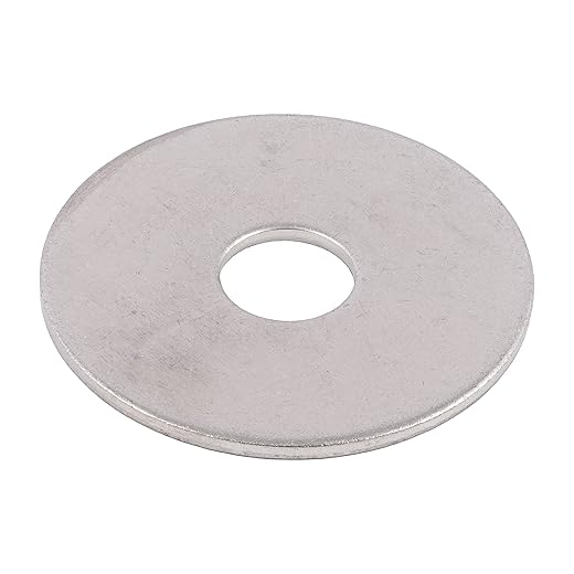 3/16" x 1" Fender Washer (100 Pack) Zinc Plated Steel, Meets ASME B18.21.1 Industrial/Commercial Grade by Makers Bolt