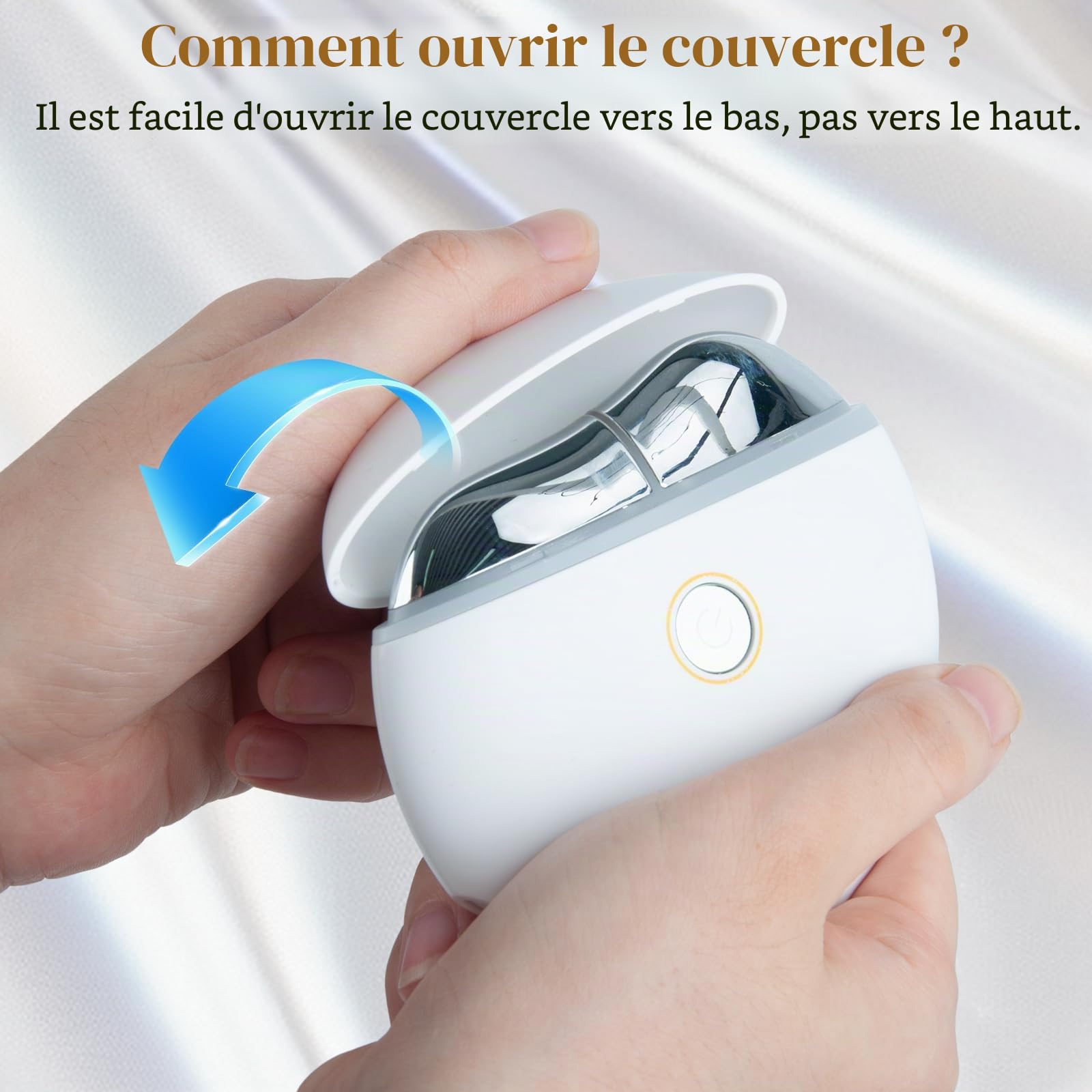 Appareil Massage Visage, Unegnel Gua Sha Electrique 4 Modes avec LED Rouge Lumière Bleu Vert, EMS 3 Niveaux D'Intensité avec Vibration Chaleur Appareil Anti Rides Visage