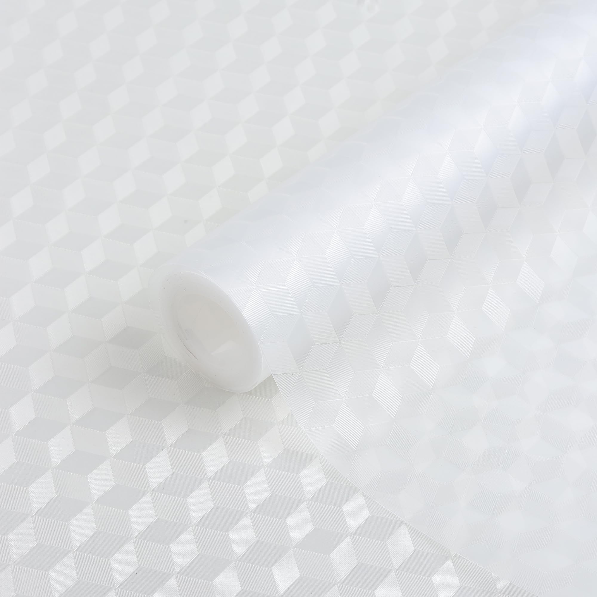 (45 cm x 3 M Roll) Anti Slip Kitchen Cabinet Drawer Shelf Mat Liner Sheets Floral Shelf Liners for Kitchen Shelves, Cupboard Sheets,Fridge Mats, Super Strong EVA, Water Resistant (White)