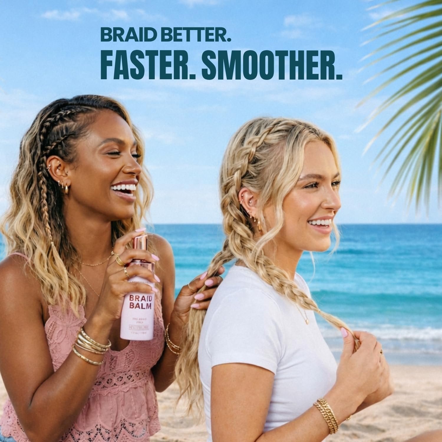 The Beachwaver Co. Braid Balm Pre-Braid Prep Foam, 4 Fl Oz