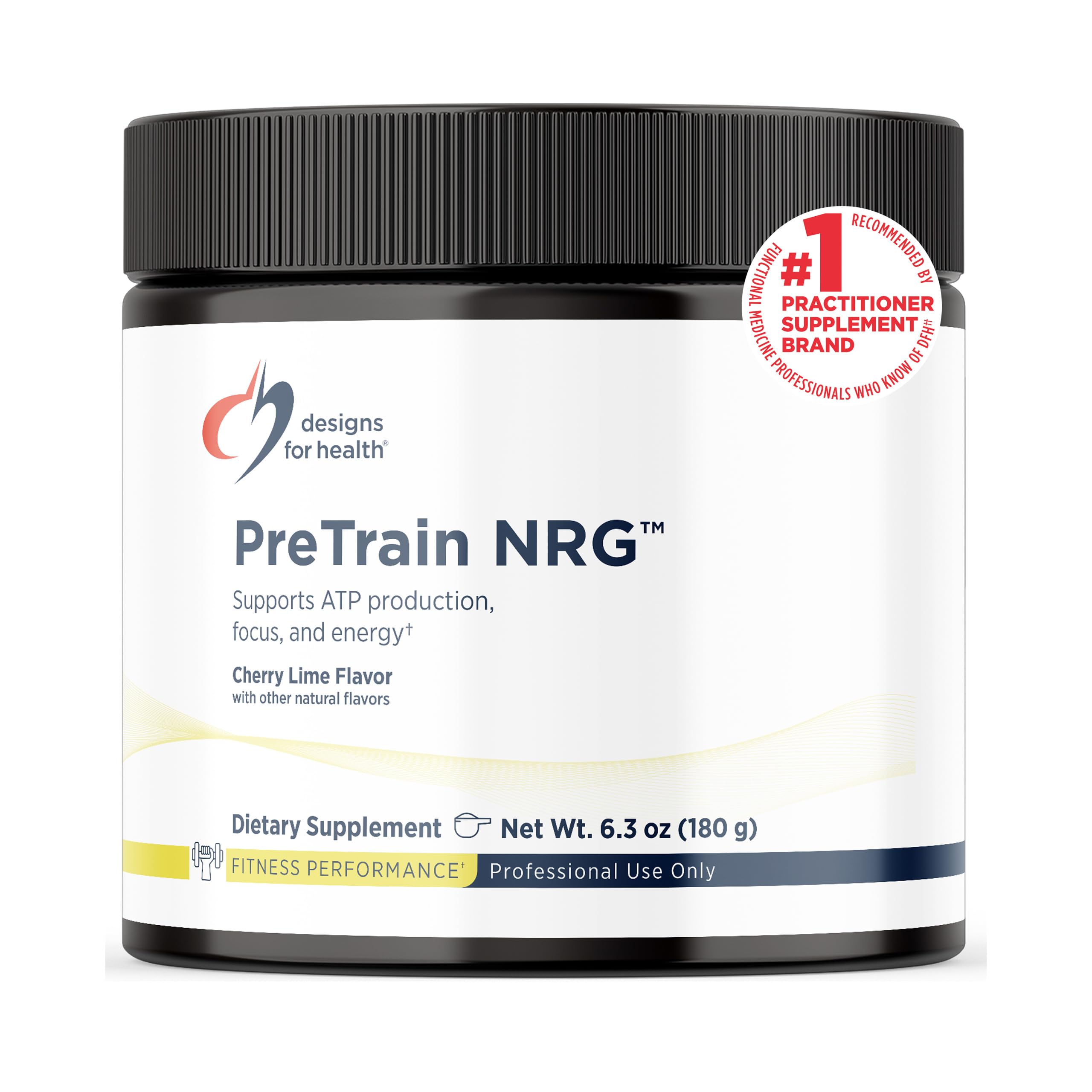 Designs for Health PreTrain NRG, Cherry Lime Flavor, 6.3 oz, 20 Servings