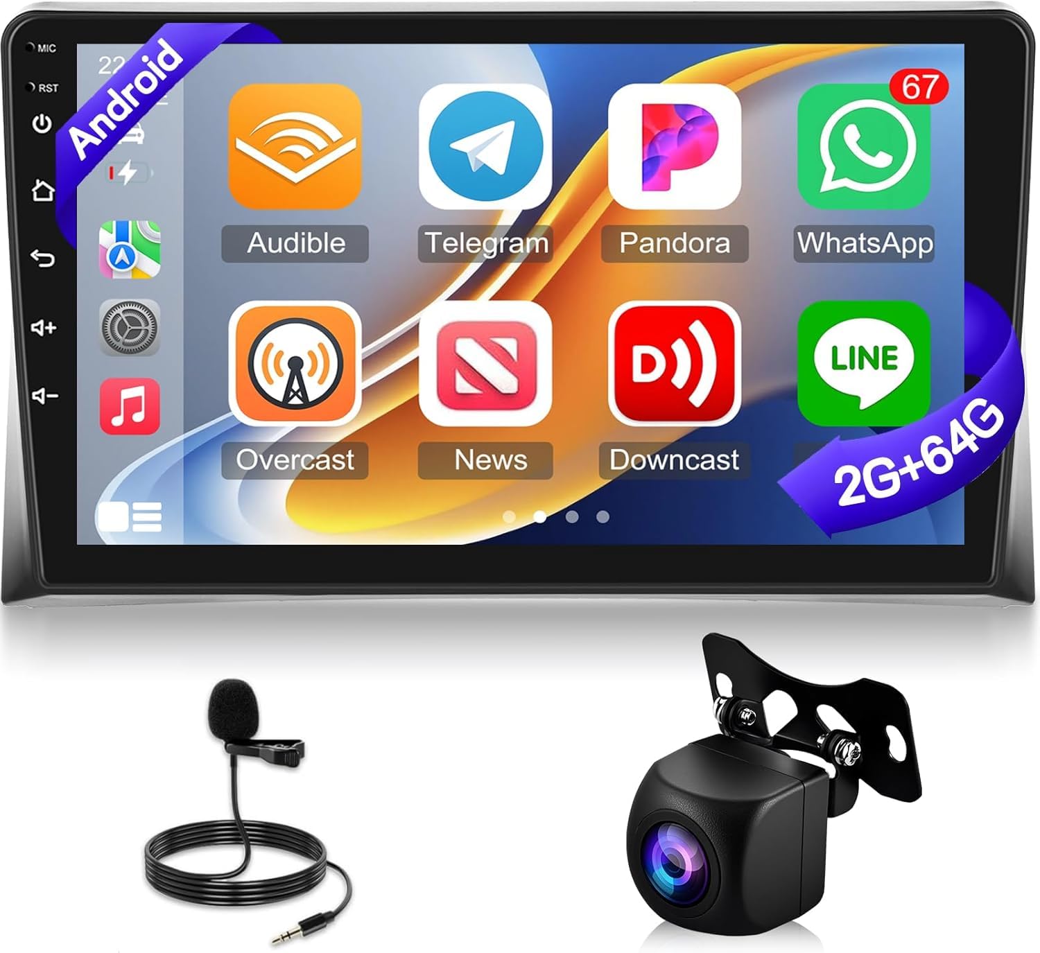 Radio para VW T5 con GPS, Android, CarPlay y cámara trasera incluida 8