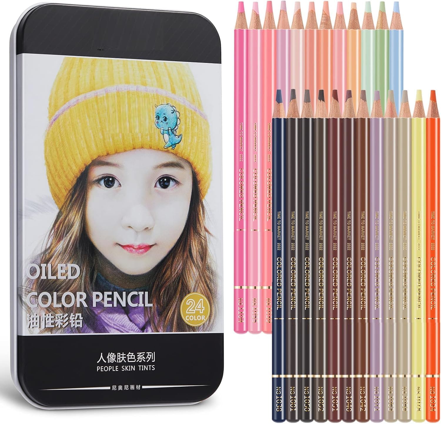 SAMVARDHAN Pack of 24 Oil Colour Pencils Set - Bright and Strong Color for Artists, Non-Toxic Colouring Set, Safe Pencils for Children, Artist Colour Drawing, Sketching, Shading