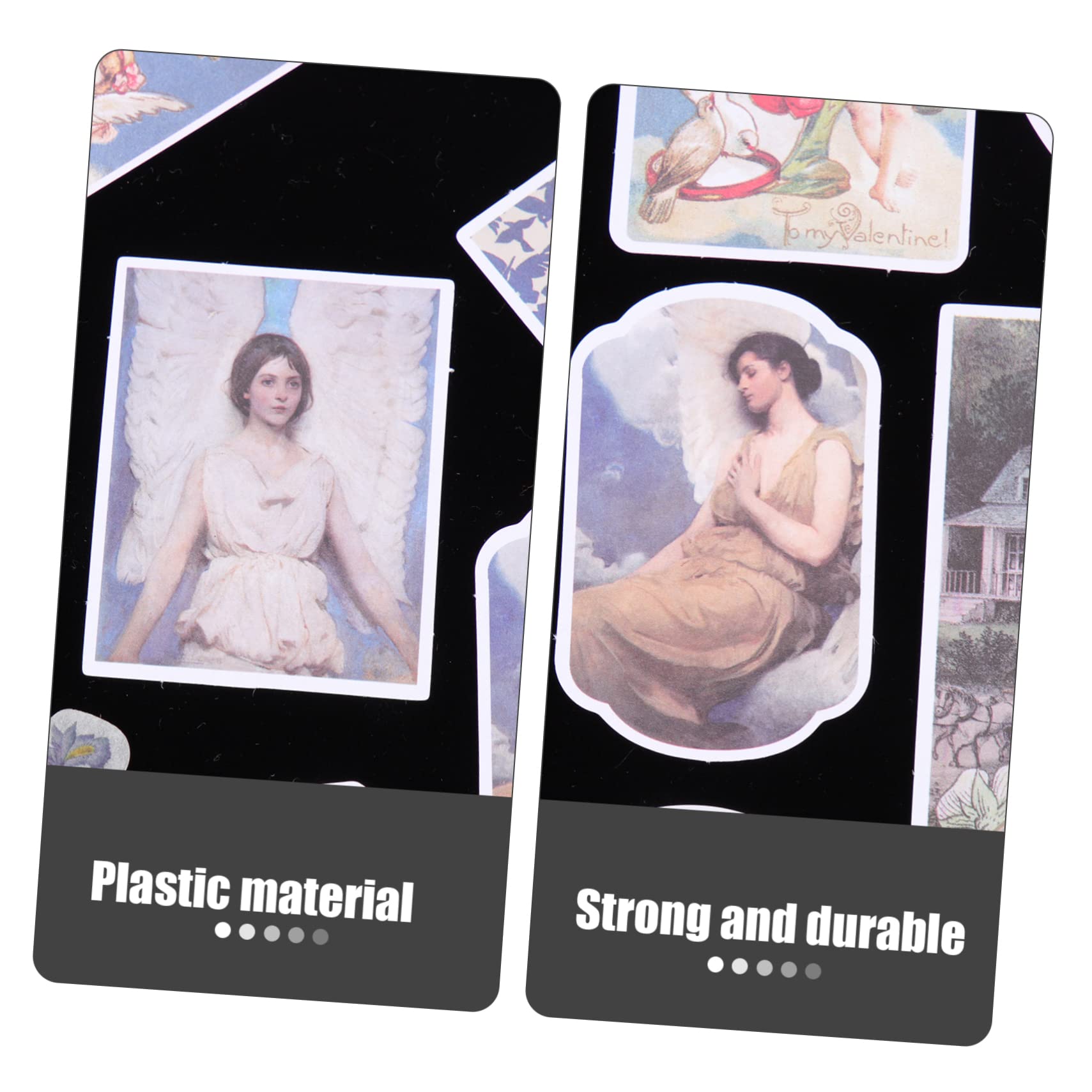 STOBOK 4sets Kit Di Adesivi Fai Da Te Per Album Fotografici Di Materiali Decorativi Per Journaling e Scrapbooking Con Motivi Vari e Creativi Per Progetti