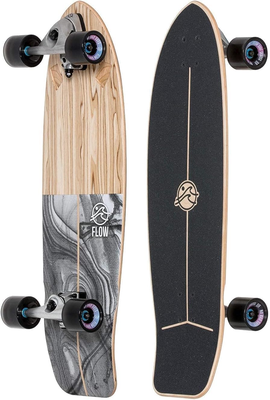 Flow Surf Skates Cruiser - 7-Ply Maple Deck with Carving Truck