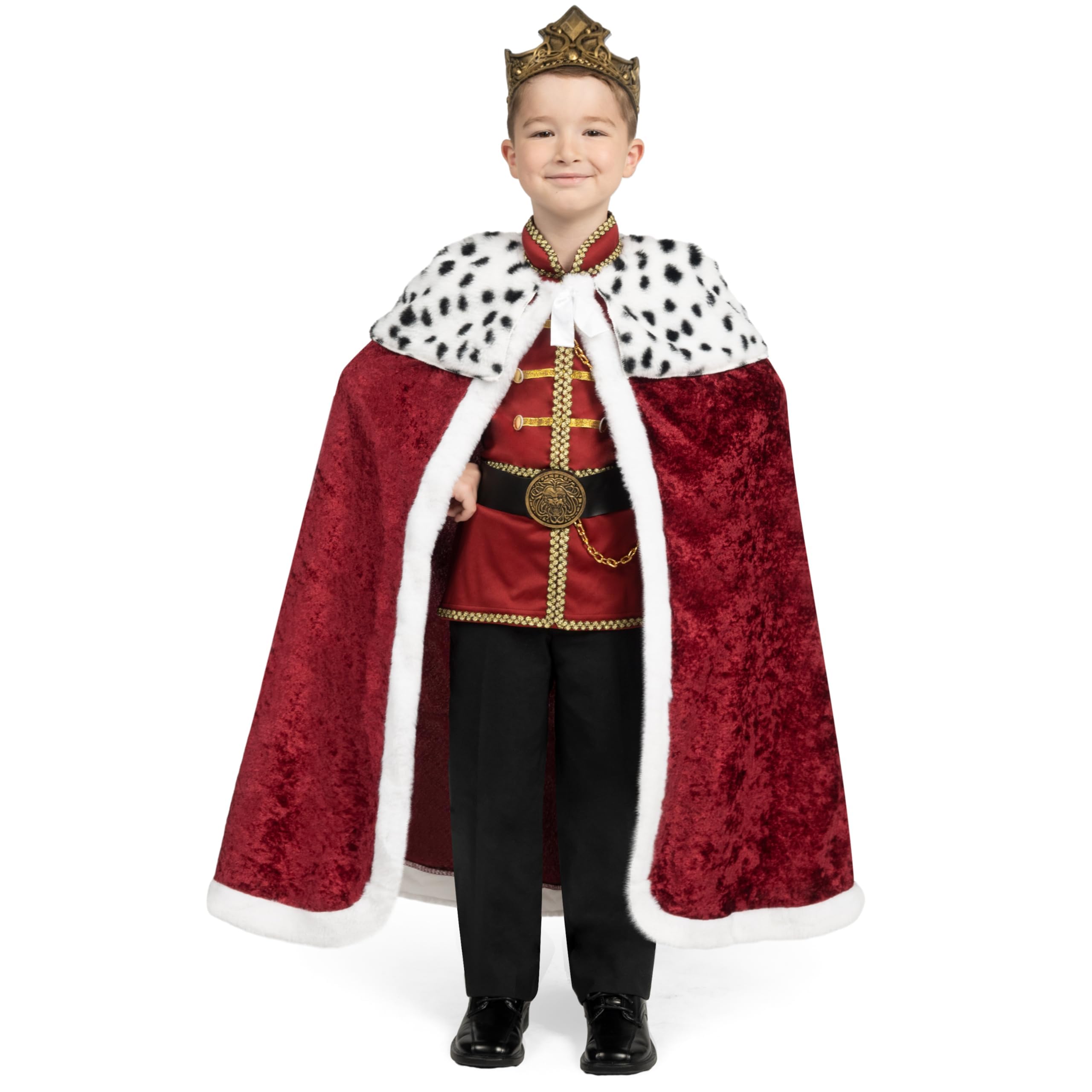 Spooktacular Creations Kostium księcia dla chłopców, strój królewskiego księcia, kostium króla dla dzieci, przebranie na Halloween, imprezy tematyczne
