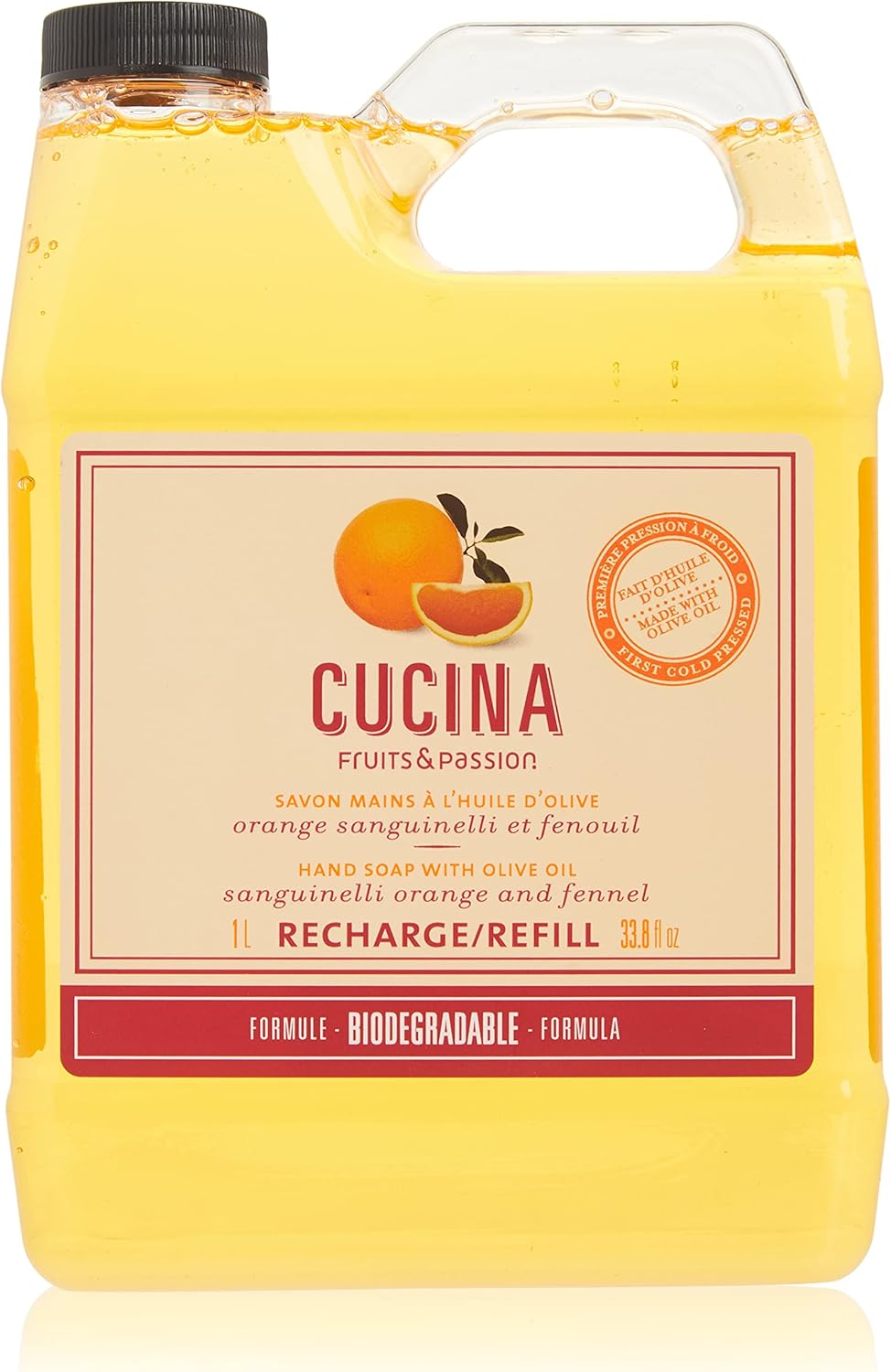 Cucina Hand Soap by Fruits & Passion Sanguinelli Orange and Fennel 1L