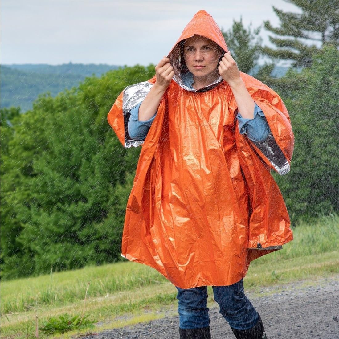 Lot de 3 Ponchos de Survie Réutilisables, Sac de Couchage d'Urgence, Couverture Isothermique, Imperméable et Isolant, Idéal pour Camping, Randonnée et Situations d'Urgence
