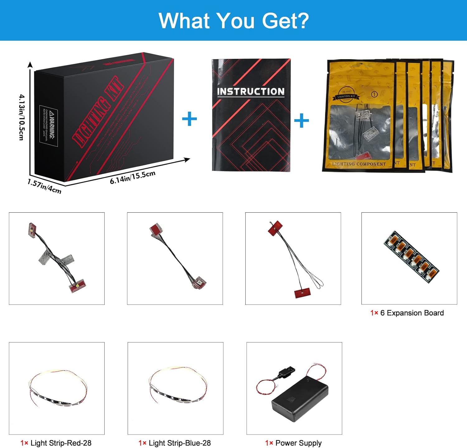 VONADO LED Light Kit Compatible with Lego Technic NASCAR Next Gen Chevrolet Camaro ZL1 42153, DIY Model Car Lighting Compatible with Lego NASCAR 42153 (NO Model)