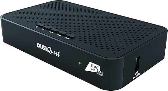 DIGIQUEST Decoder Tivùsat Ti9, DVB-S2 | Voiture INSTALLANTE | Télécommande 2 En 1 | Carte à Puce Tivùsat Incluse | HDR |Fonction D'enregistrement Activable |Bouton SOS