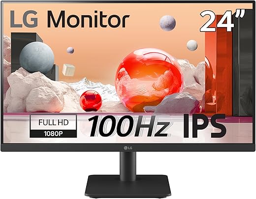 LG Monitor 24MS500 - FHD 1080p IPS 24 inch, 100Hz, 5ms, Office...