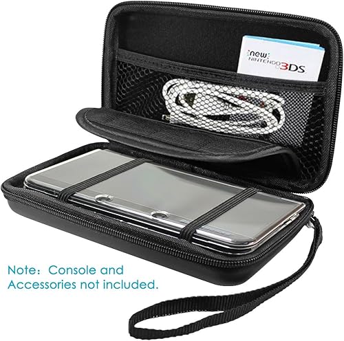 Miniatura 3 de AFUNTA - Funda protectora compatible con 3DS XL y protectores de pantalla, 2 piezas de vidrio templado para pantalla superior y película de PET