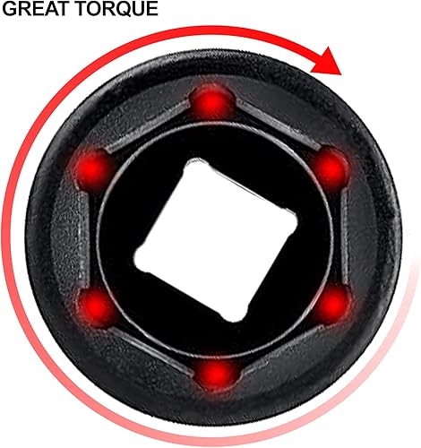 Miniatura 3 de VEVOR Juego de llaves de impacto, 12 pulgada de 19 piezas, enchufe profundo, enchufes de 6 puntos, juego de dados de 12 pulgada de impacto de 38