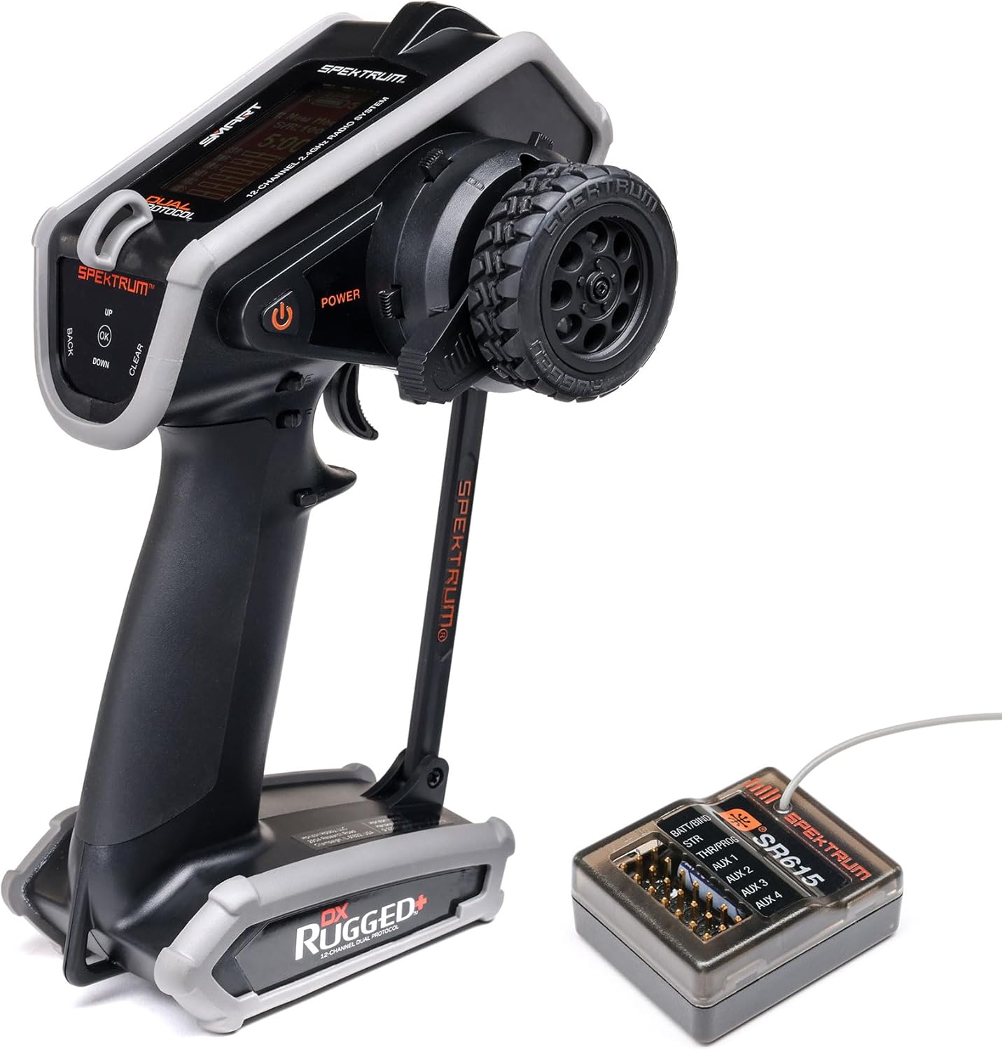 Spektrum DX Rugged+ 12-Channel DSMR+ Transmitter with SR615 Receiver