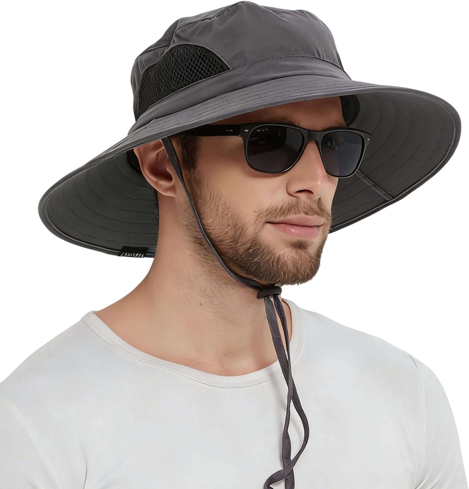 Wide Brim Sun Hat, UPF 50+ UV Protection Waterproof Packable Bucket Hat for Men & Women, Fishing Hiking Beach Garden