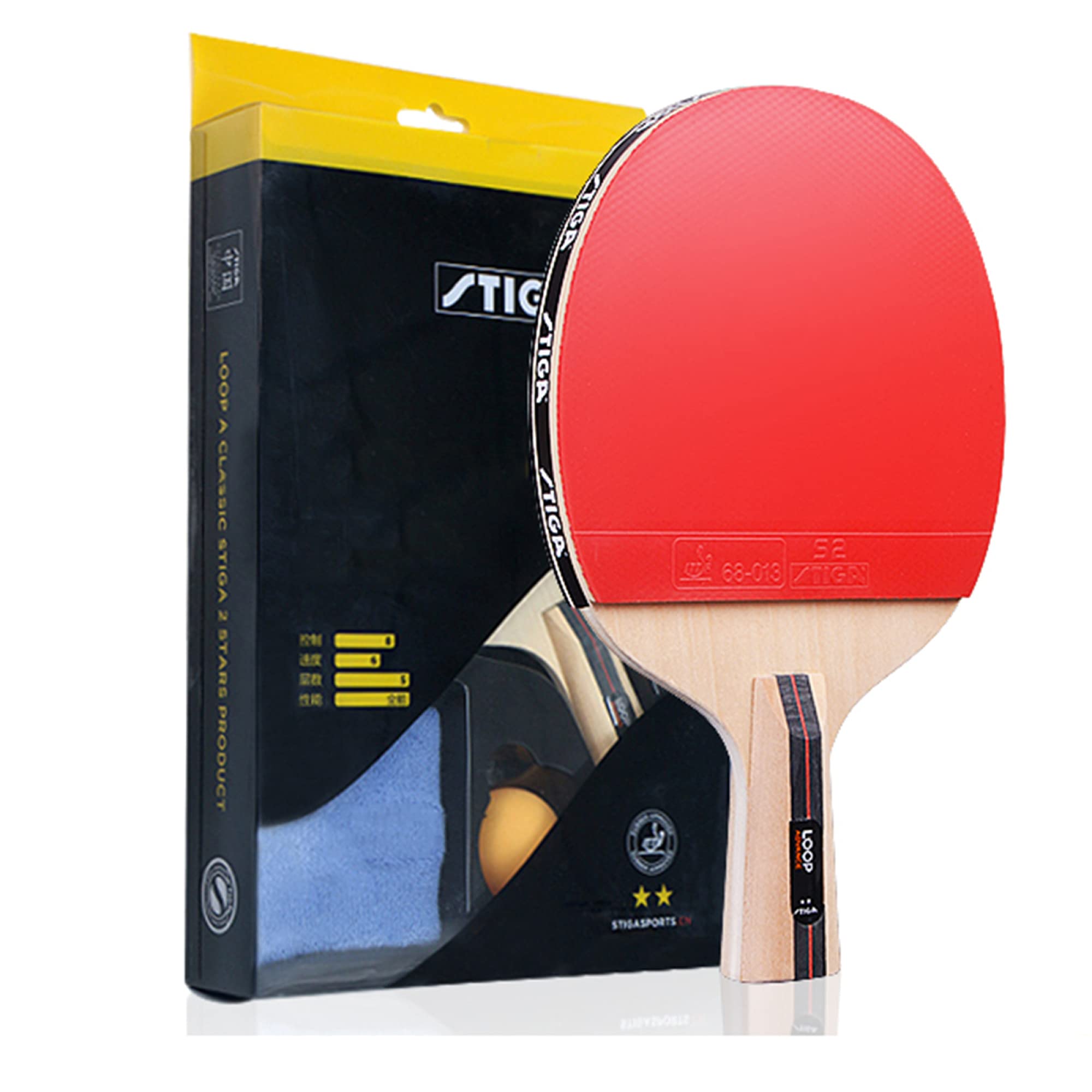 Table Tennis Bats, Table Tennis Bat,ITTF Approved Comfortable Handle,Beginner Ping Pong Racket