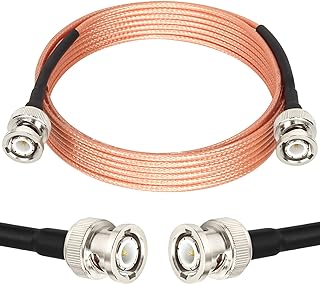 XRDS -RF BNC Cable 10FT, 50 Ohm BNC Cable BNC Male to BNC Male Cable BNC RG316 Antenna Cable for Antenna Scanners or Handheld Ham Radios etc.