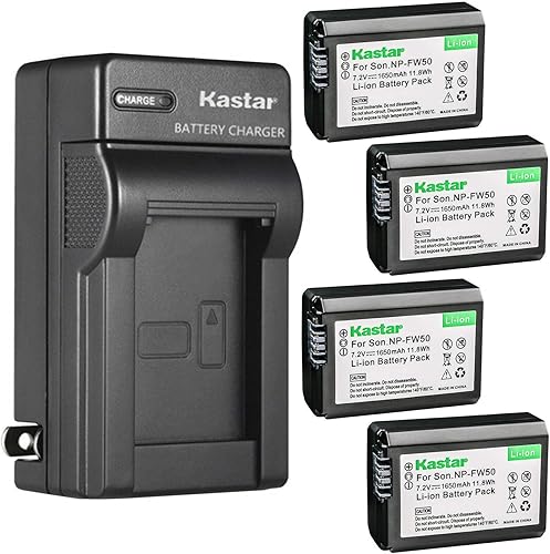 Miniatura 9 de Kastar Paquete de 1 cargador de batería NP-FW50 y cargador de pared AC para Sony Cyber-Shot DSC-RX10 III, Cyber-Shot DSC-RX10M3, Cyber-Shot DSC-RX10