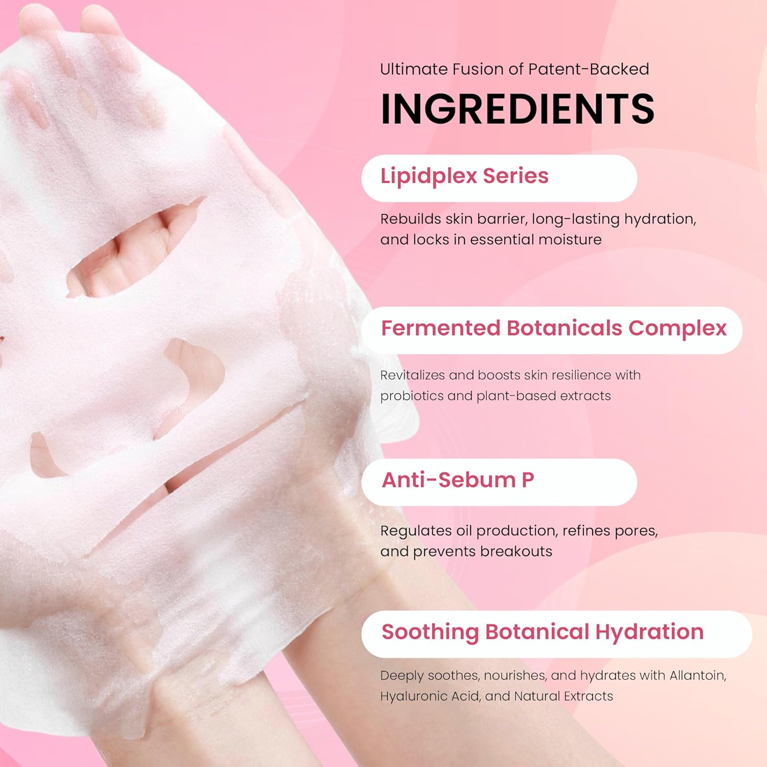 Bio-Collagen Face Mask, Korean Hydrating Sheet Masks for Deep Moisture & Glow in Skincare Routine | Nourishing Collagen Mask for All Skin Types, 34g x 4ea - Image 5