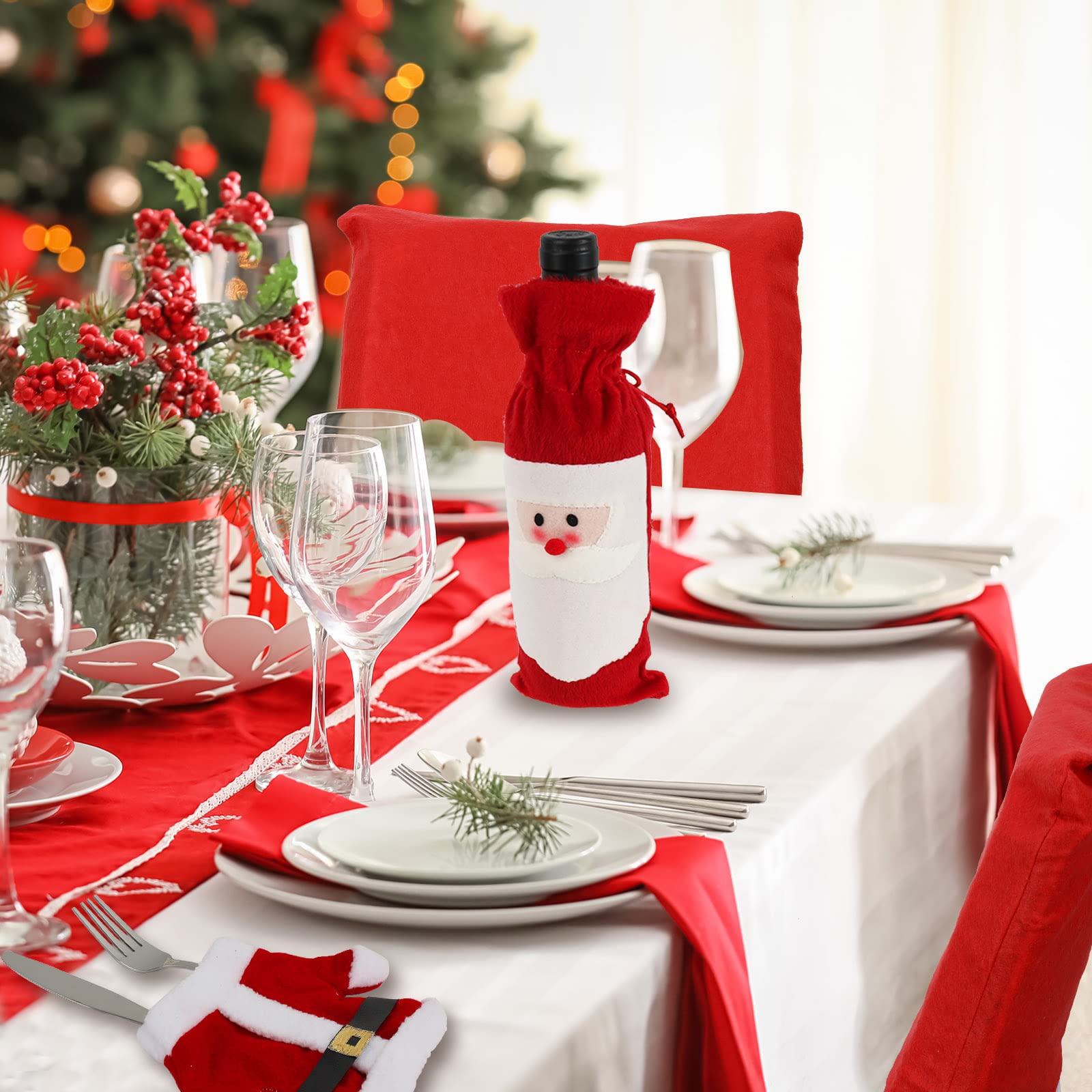 Lot De 10 Dragées De Noël JOYIN - 25.4 Cm, Avec Chapeau, Blague Et Petit Cadeau - Décoration De Table Fêtes