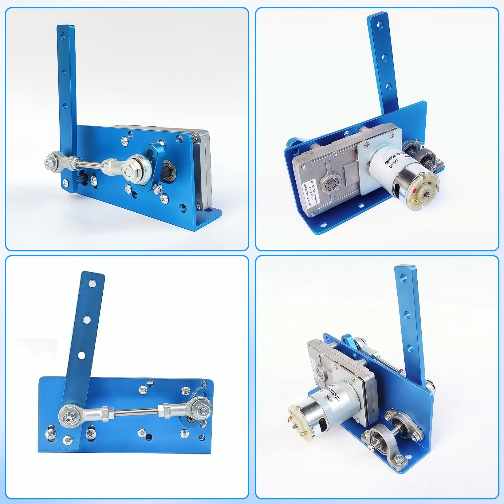 Actionneur linéaire à bascule DIY DC 24V environ 90 tr/min, moteur oscillant réglable 20 à 120° avec régulateur de vitesse