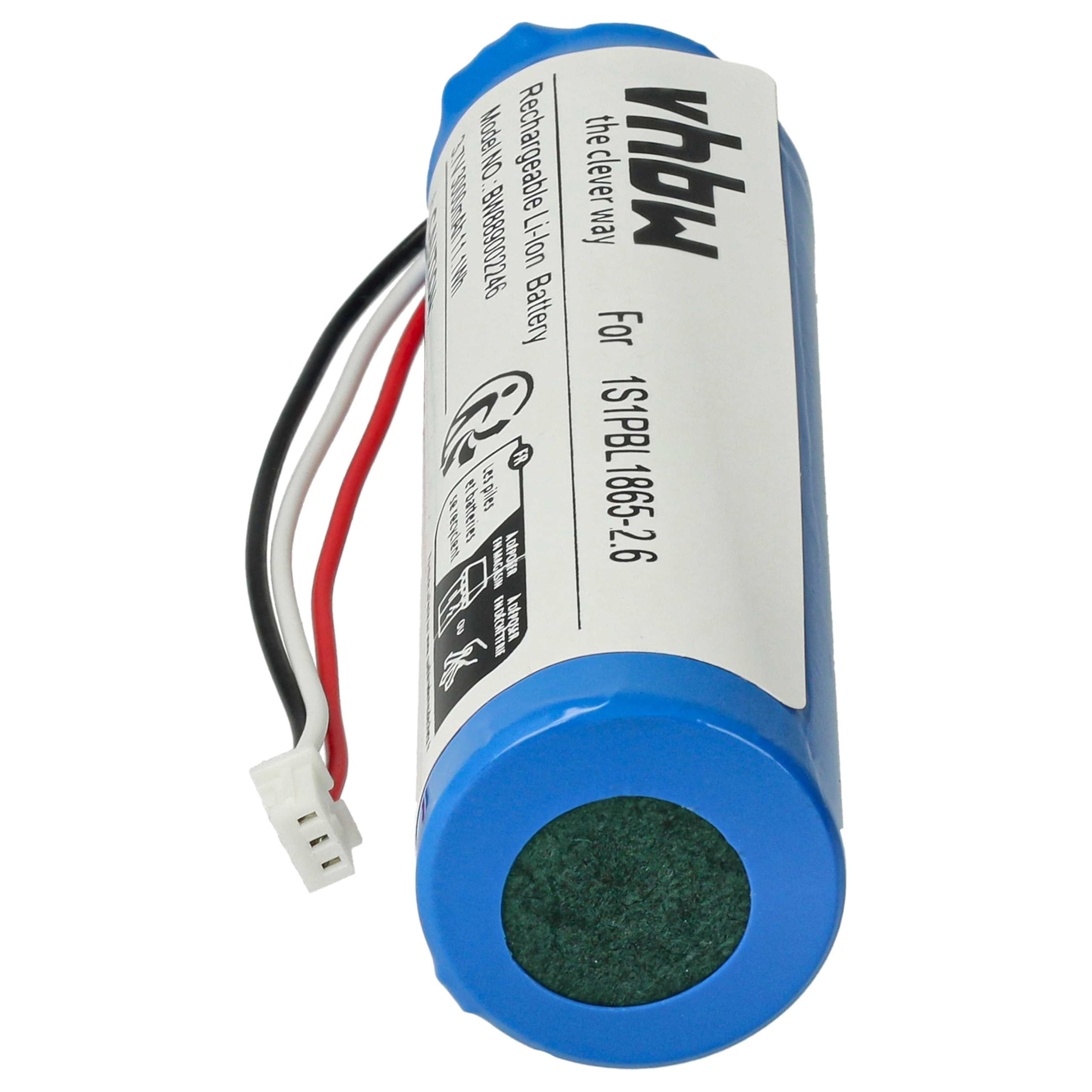 vhbw batteria sostituisce Philips 1S1PBL1865-2.6 per babyphone (3000mAh, 3,7V, Li-Ion)