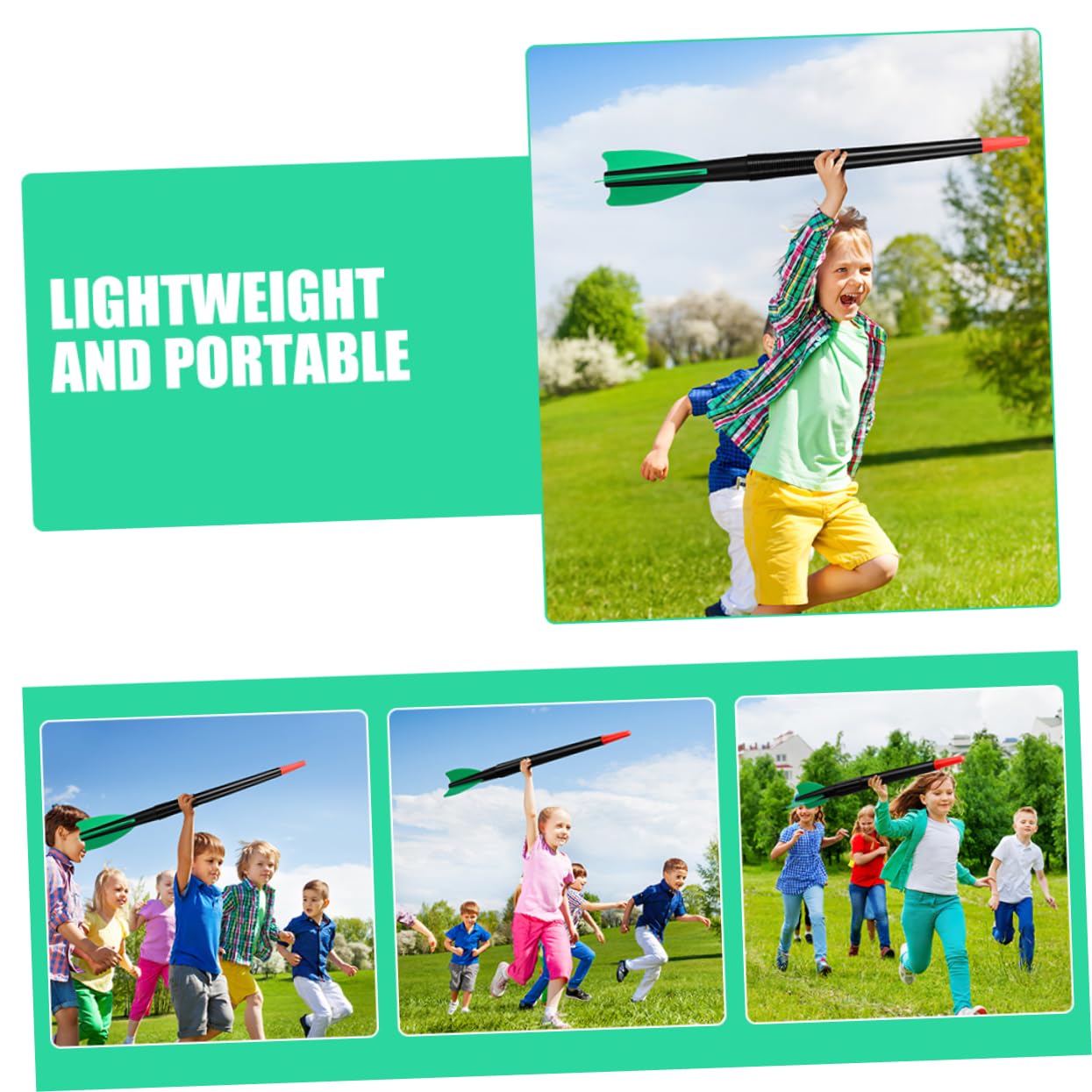 BESPORTBLE Jabalinas Infantiles de Plástico ABS, 2 Piezas, Entrenamiento Sensorial para Niños