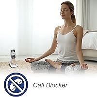 Vista 4 de VTech VG208 DECT 6.0 Teléfono con cable/inalámbrico para el hogar con contestador, bloqueo de llamadas, identificación de llamadas, pantalla