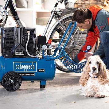 Scheppach Sessiz Kompresör HC25si 230V 50Hz 1100W - 24L - 8 Bar Marka