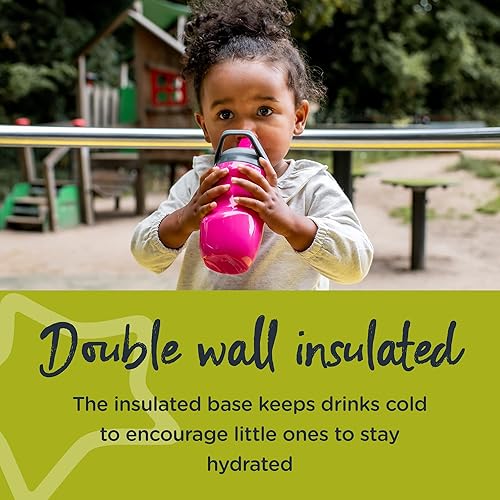 Miniatura 5 de Tommee Tippee Vaso con popote aislado antiderrames botella de entrenamiento para niños de 12 meses a 100 a prueba de fugas asa de transporte