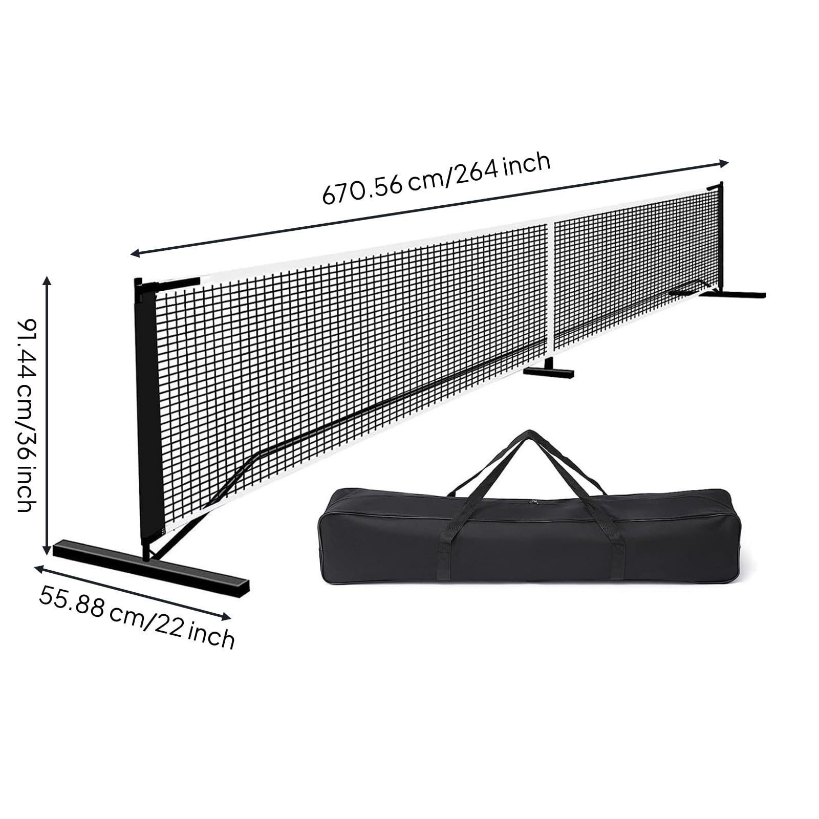 Set Marca Campo Pickleball Portatile Kit Linea Campo Pickleball Stabile Attrezzatura Sportiva per Torneo