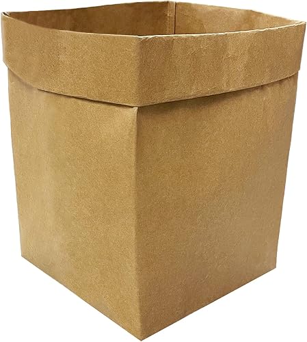 Prudance Bolsas de almacenamiento de papel lavables  Bolsas de comestibles reutilizables de 6 x 11 pulgadas, macetas de papel kraft para plantas