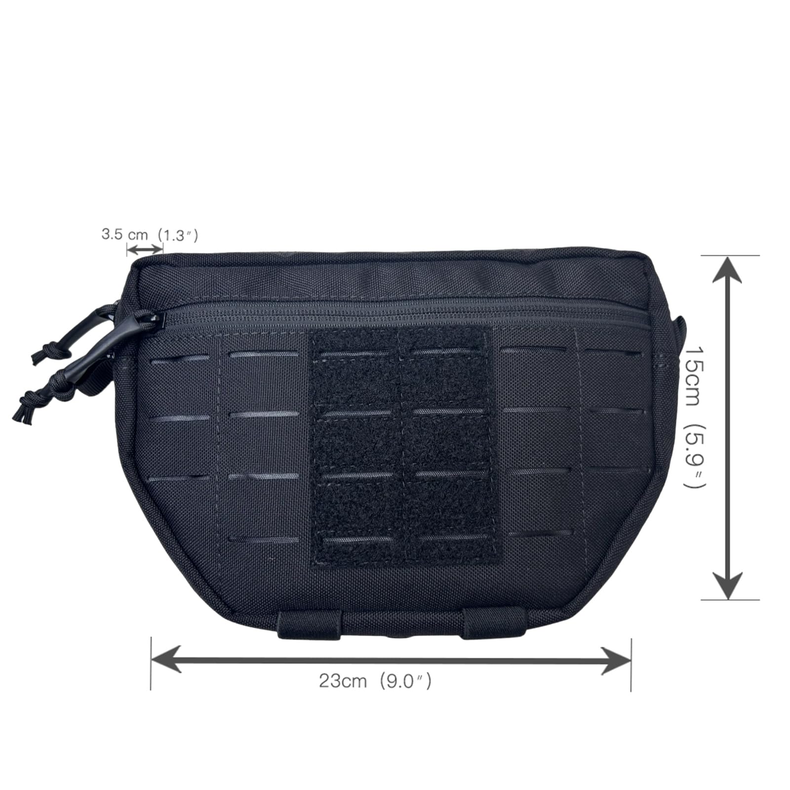 Tactical Admin Pouch MOLLE Pouch 500D Nylon Pouches Tools Bag For Camping Hiking Hunting and Travelling(Black) - Image 3