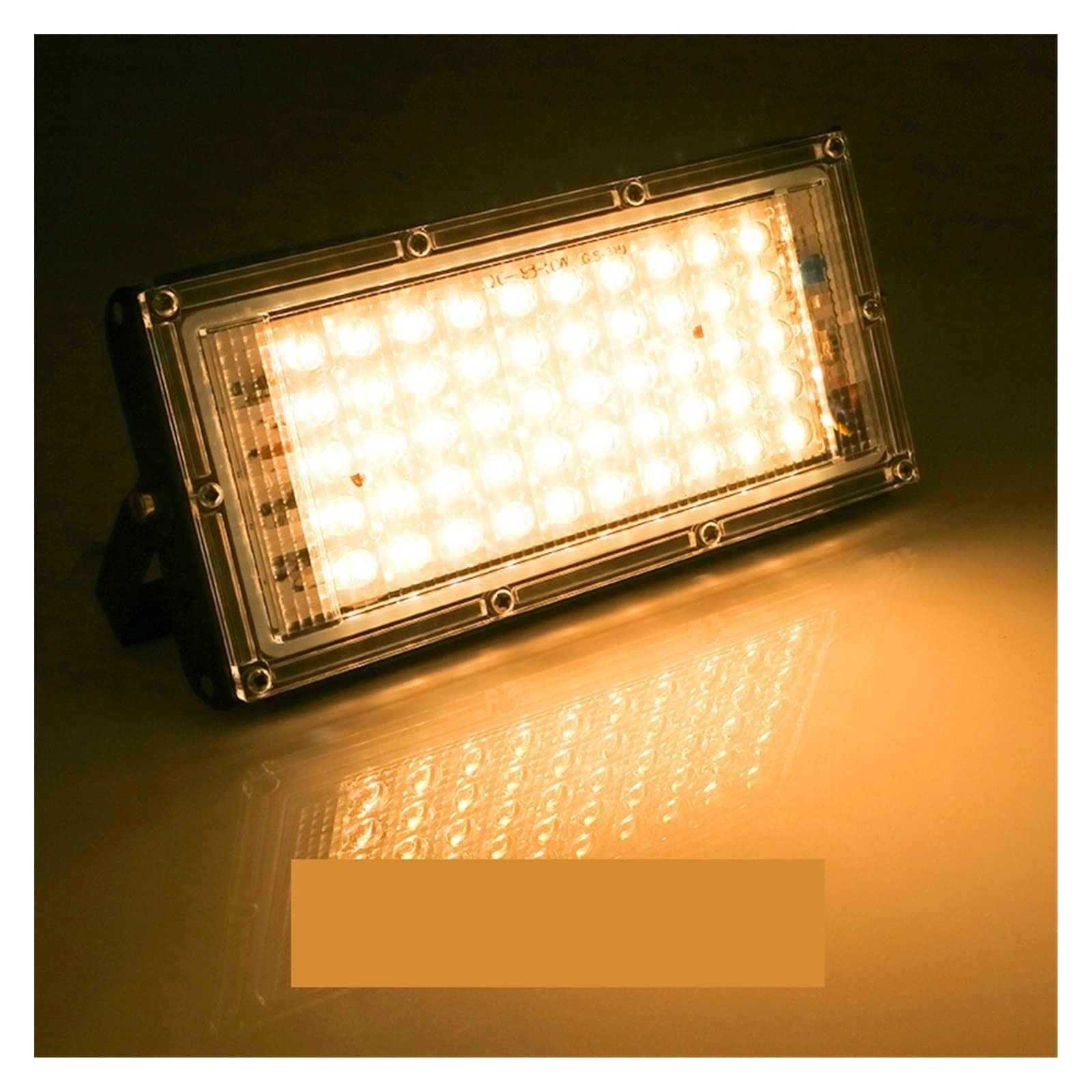 Światło powodziowe LED 2PCS DOPROWADZIŁO Lights 5 0W 100W Światło reflektorów IP65 Wodoodporny na zewnątrz Lampa ścienna do garażu, podwórza, ogrodu Na zewnątrz wodoodporny(Warm White,100W)