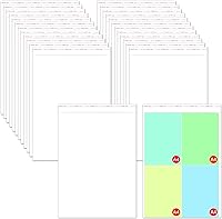 Vista 8 de Bolsas de celofán transparentes autoadhesivas para ropa, 14 x 20 pulgadas, grandes bolsas de polietileno OPP sellables, 100 unidades para ropa