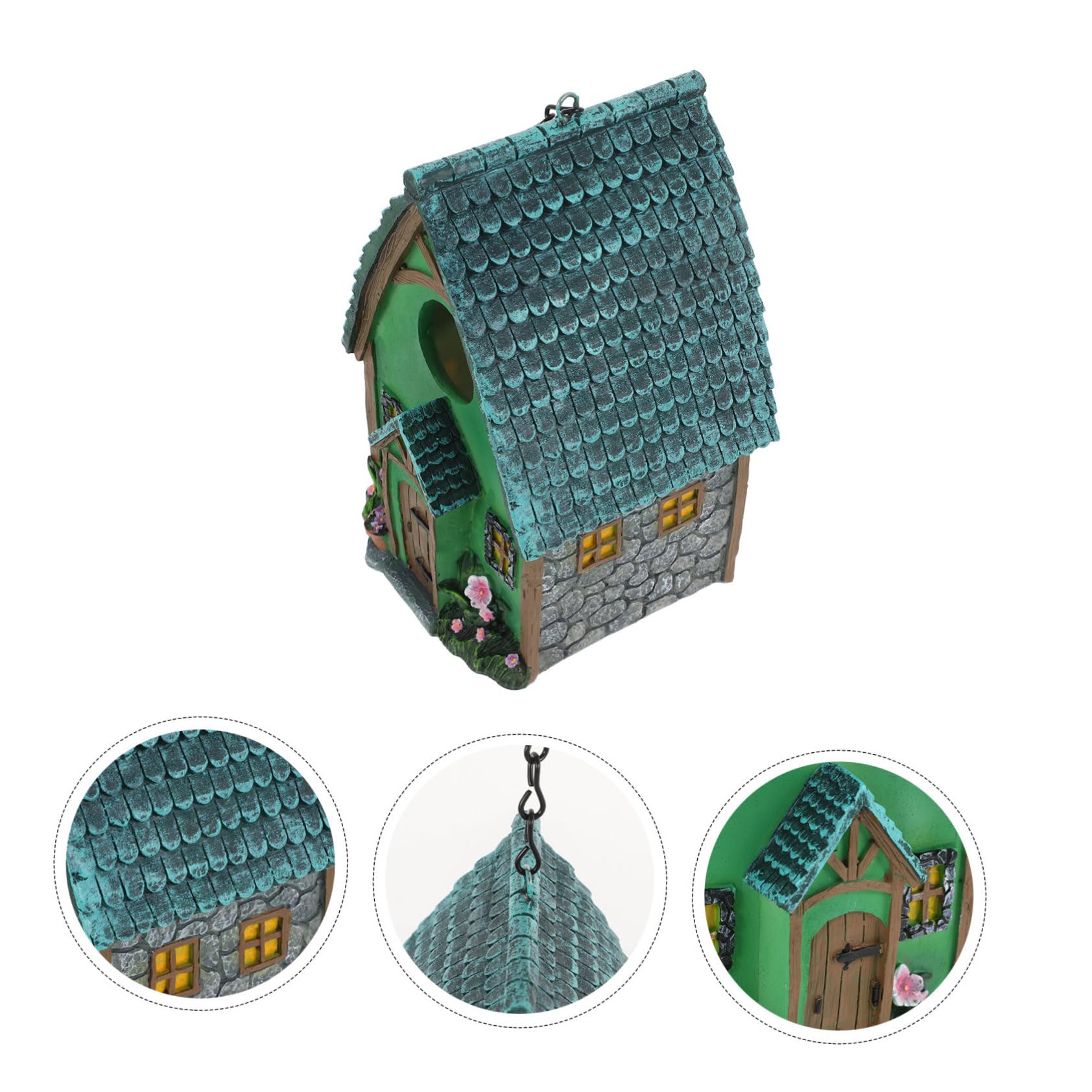 TOYANDONA Vogelhaus Einfach zu Montieren zum Aufhängen und Wetterfest aus Kunstharz Robustes Vogelanziehung im Garten oder Am Baum Geeignet für Draußen