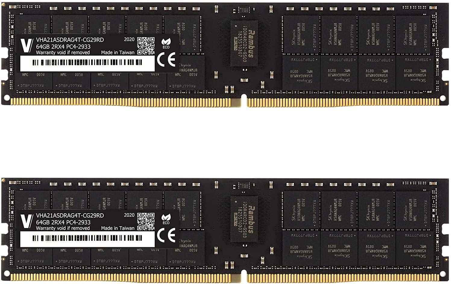 V-Color DDR4 128GB (64GB×2) 2933MHz v color ddr4 128gb 2 x 64gb hynix ic 2933mhzpc3 23400 r di Pri