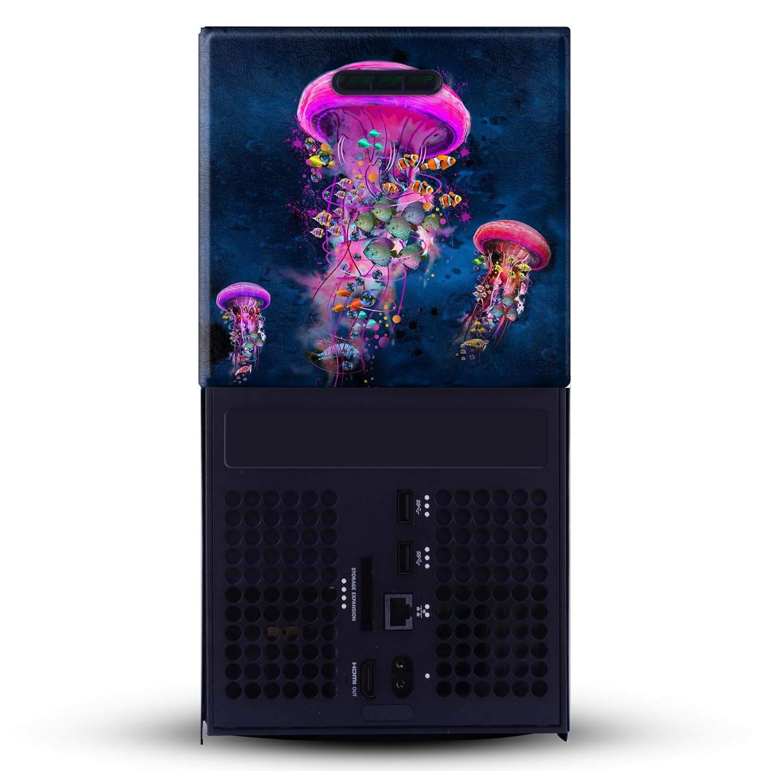 Head Case Designs Officially Licensed Dave Loblaw Pink Jellyfish Sea 2 Game Console Wrap and Game Controller Skin Bundle Compatible With Xbox Series X