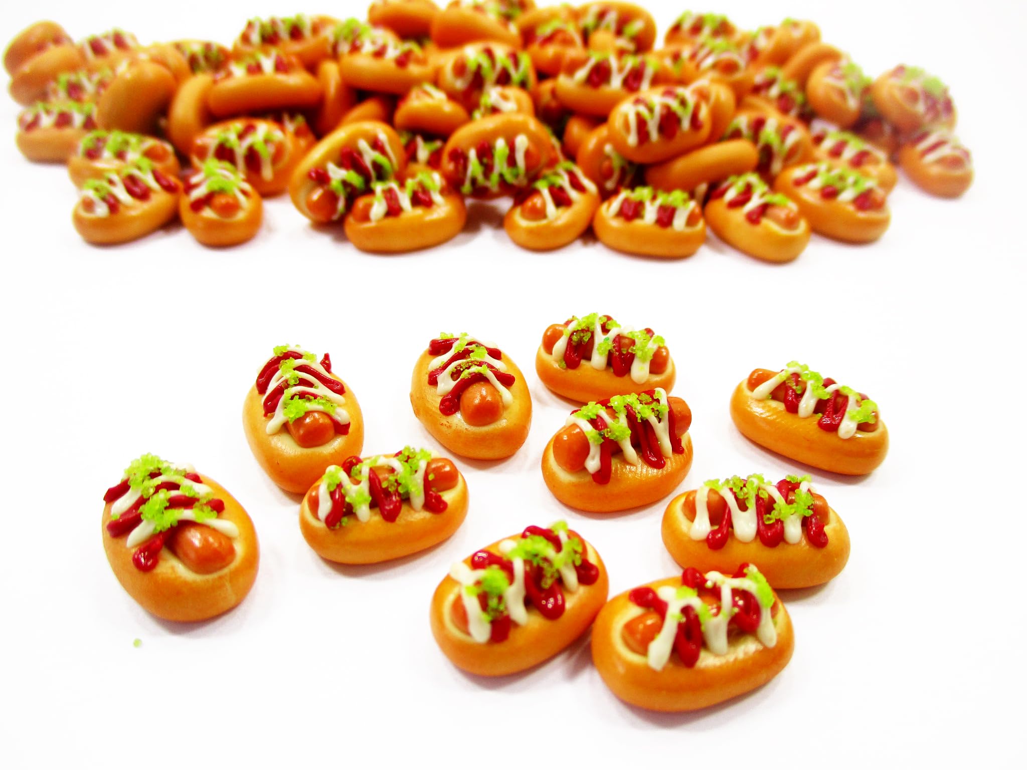 Amazon.com: Dollhouse Food Accessories Lot 10 Loose Hotdog Fast