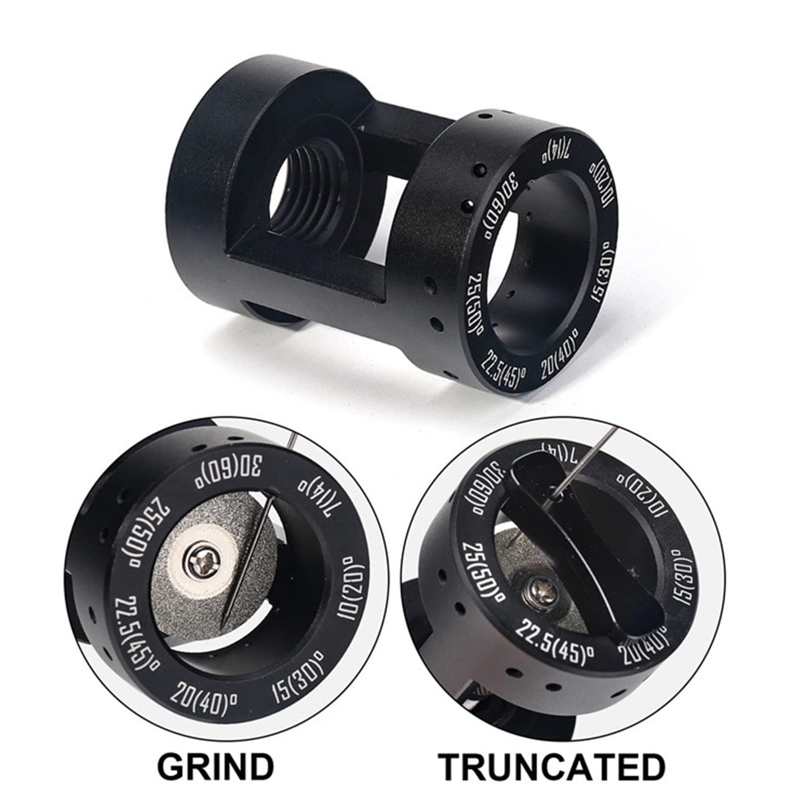 Afilador de Electrodos de Tungsteno, Cabezal de Amoladora de Electrodos, Herramienta de Soldadura TIG que Se Adapta a la Mayoría de Herramientas Rotativas con Rosca de 3/4-12