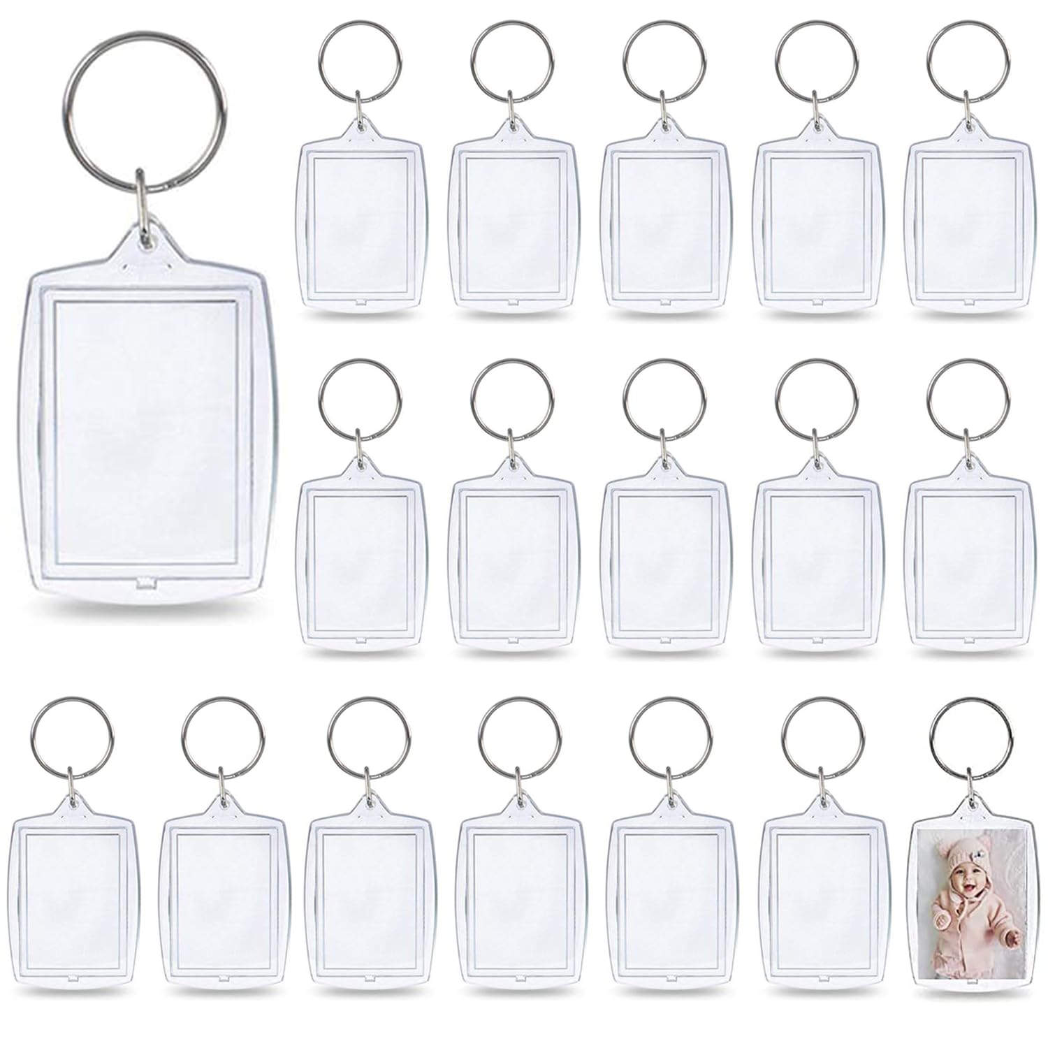 Llaveros Portafotos De Acrílico (30 Pzas): El Regalo Personalizado Que Atesora Tus Recuerdos Más Queridos