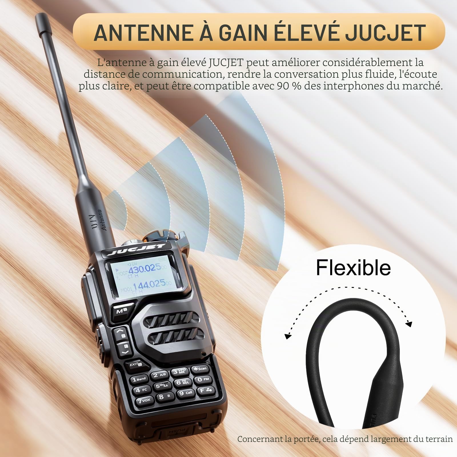 UV-K5 Talkies-Walkies, kit radioamateur bibande, Lot de 2 | 200 canaux par radio, double affichage et double veille, radio FM, VOX, scan, recharge USB-C et sur socle, accessoires audio