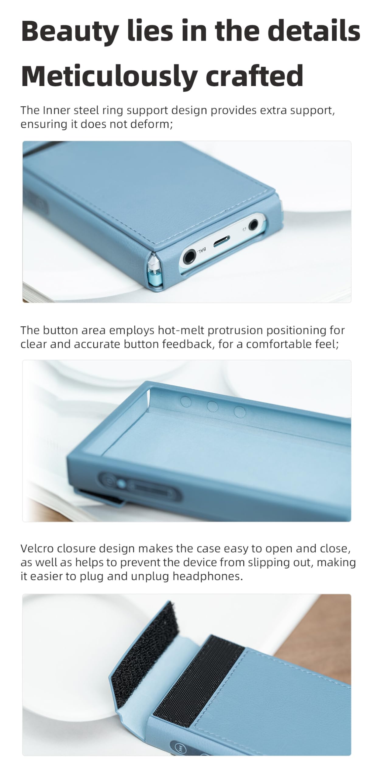 FiiO JM21 BLUE クリアケース付き 国内正規品 Leatherette Case for the FiiO JM21 (BLUE) : Amazon.co.uk