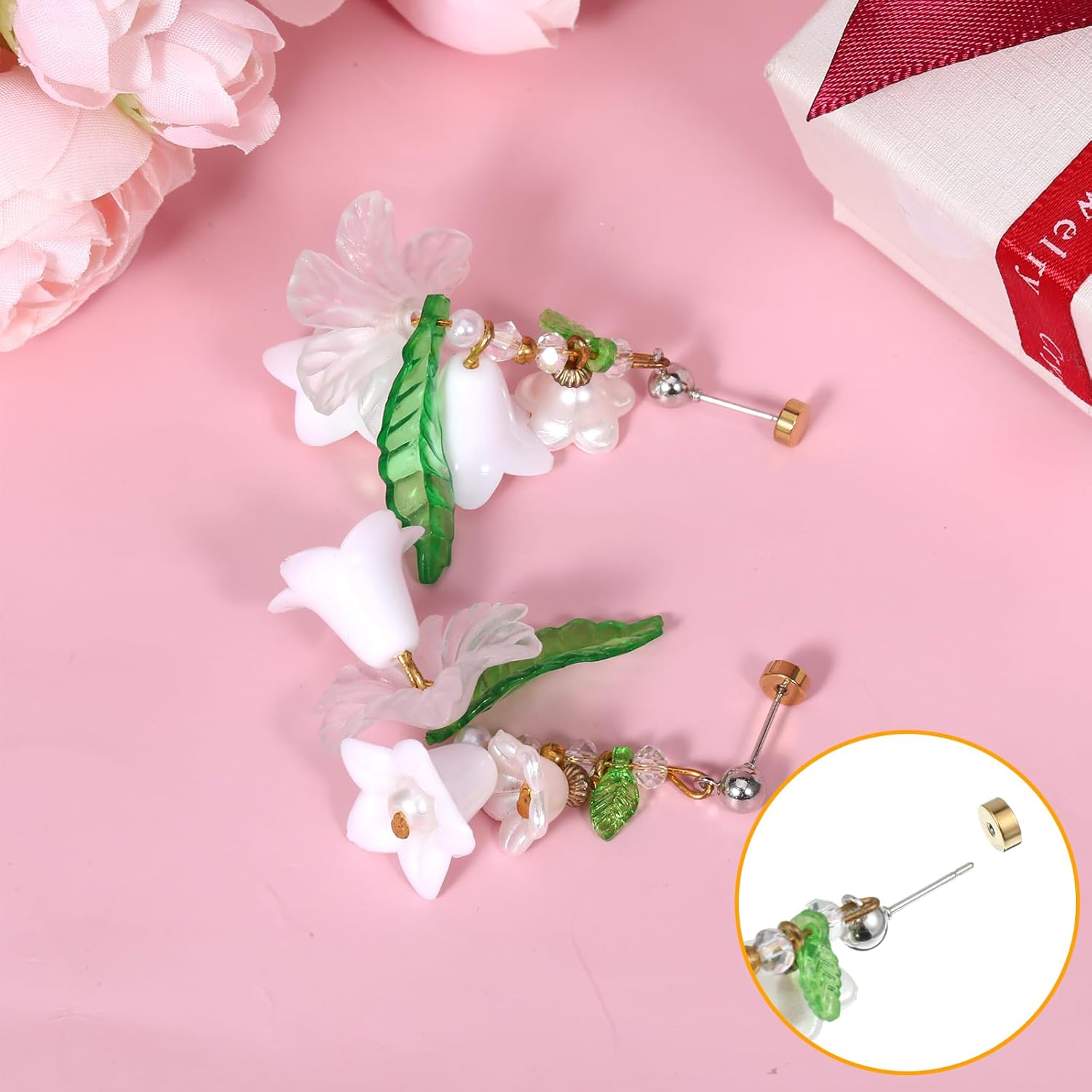 10 PCS Flat Earring Back, Gold Metal Flat Backs for Earrings Flats Screw on Earrings Back Flatbacks Replacement Security Screw Backs to Prevent Earring for Studs Women Men Ear Piercing - Image 7