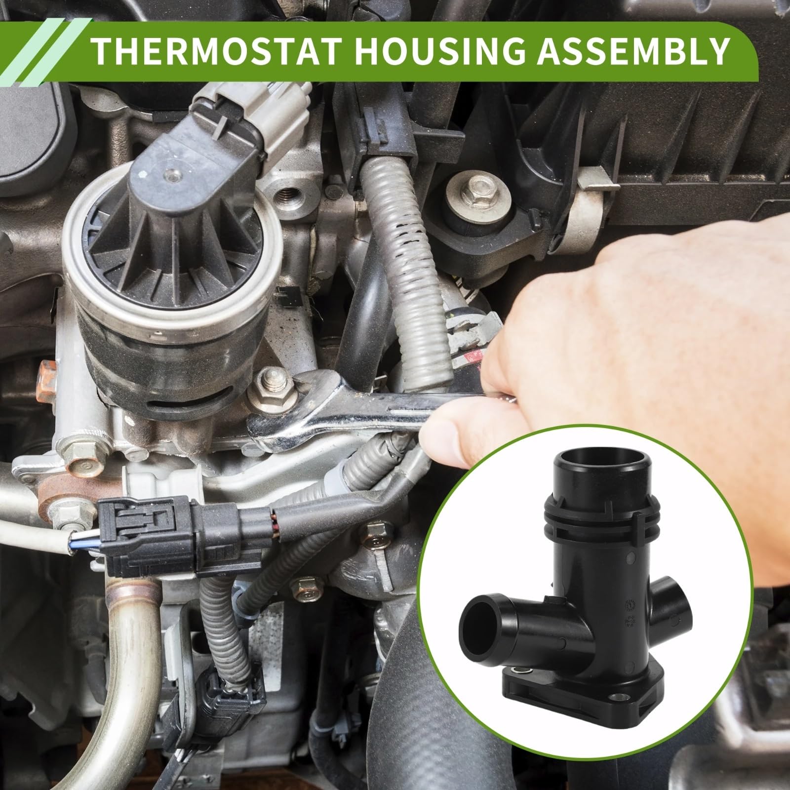 Obudowa termostatu silnika do BMW serii 2 do F22 F23 2014 2015 2016 2017 2018 2019 2020 2021 11118619408 zespół obudowy termostatu płynu chłodzącego silnika