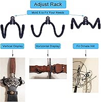Vista 3 de YYST Mini espada ajustable, gancho de pared, soporte de pared para espada, daga, hacha, hoja de llave, etc. - 4/PK- sin pantalla vertical de espada
