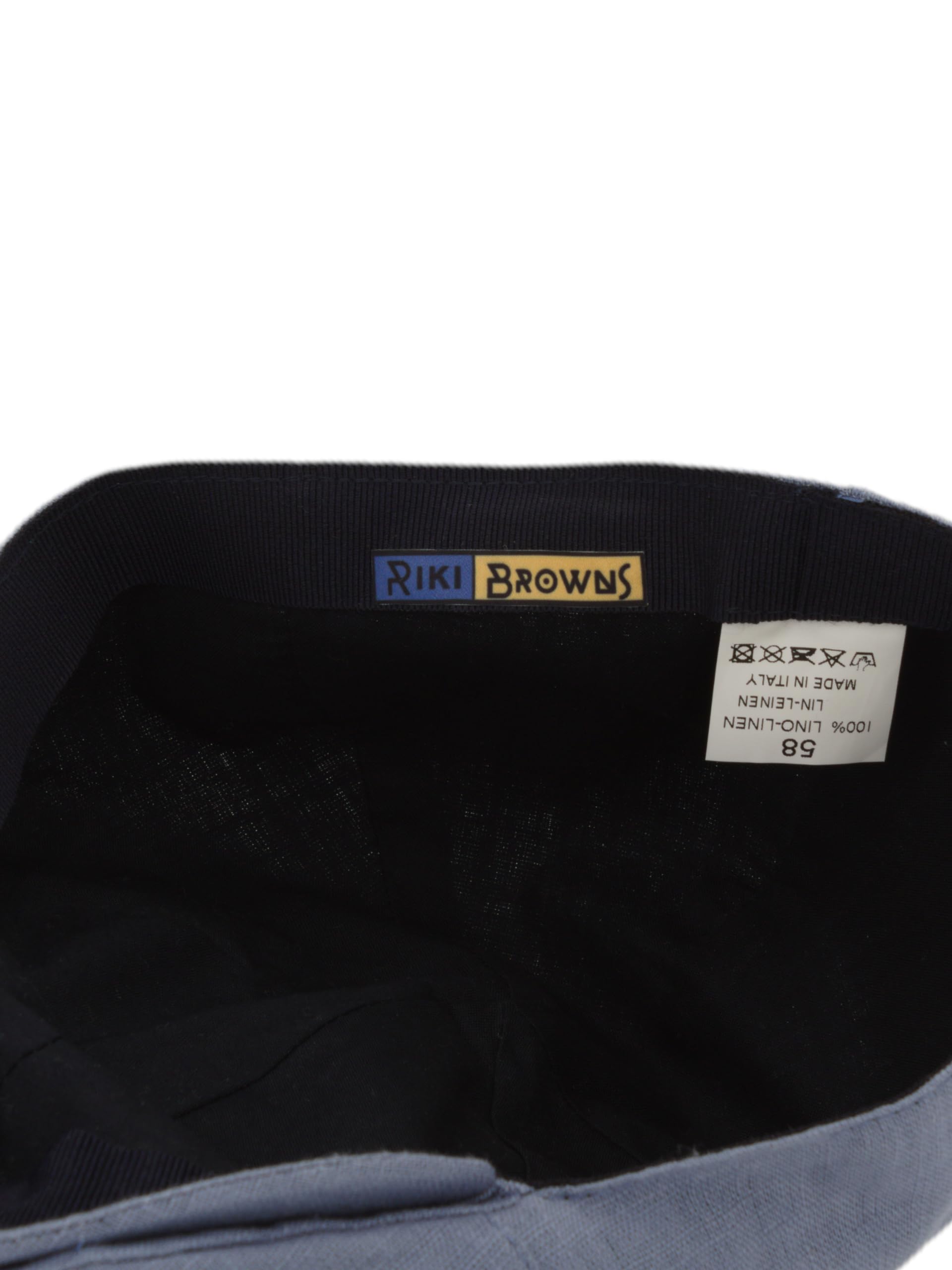 Pliko Męska lniana czapka - elegancka i oddychająca, bawełniana podszewka, krótki daszek, rozmiary 55-61 cm - lekka letnia czapka wyprodukowana we Włoszech
