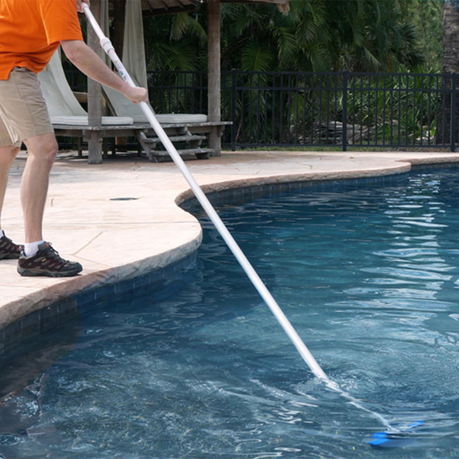 ChengCKJ Brosse de piscine en nylon nettoyage paroi sol