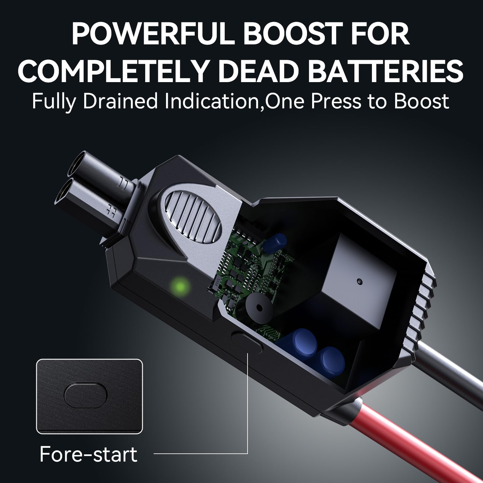 S ZEVZO ET05 Jump Starter 3000A Portable Car Jump Starter Battery Pack (7.2L Gas/ 5.5L Diesel), 51.8Wh 12V Jump Box with USB Ports, LCD Display and 3 Modes Flashlight