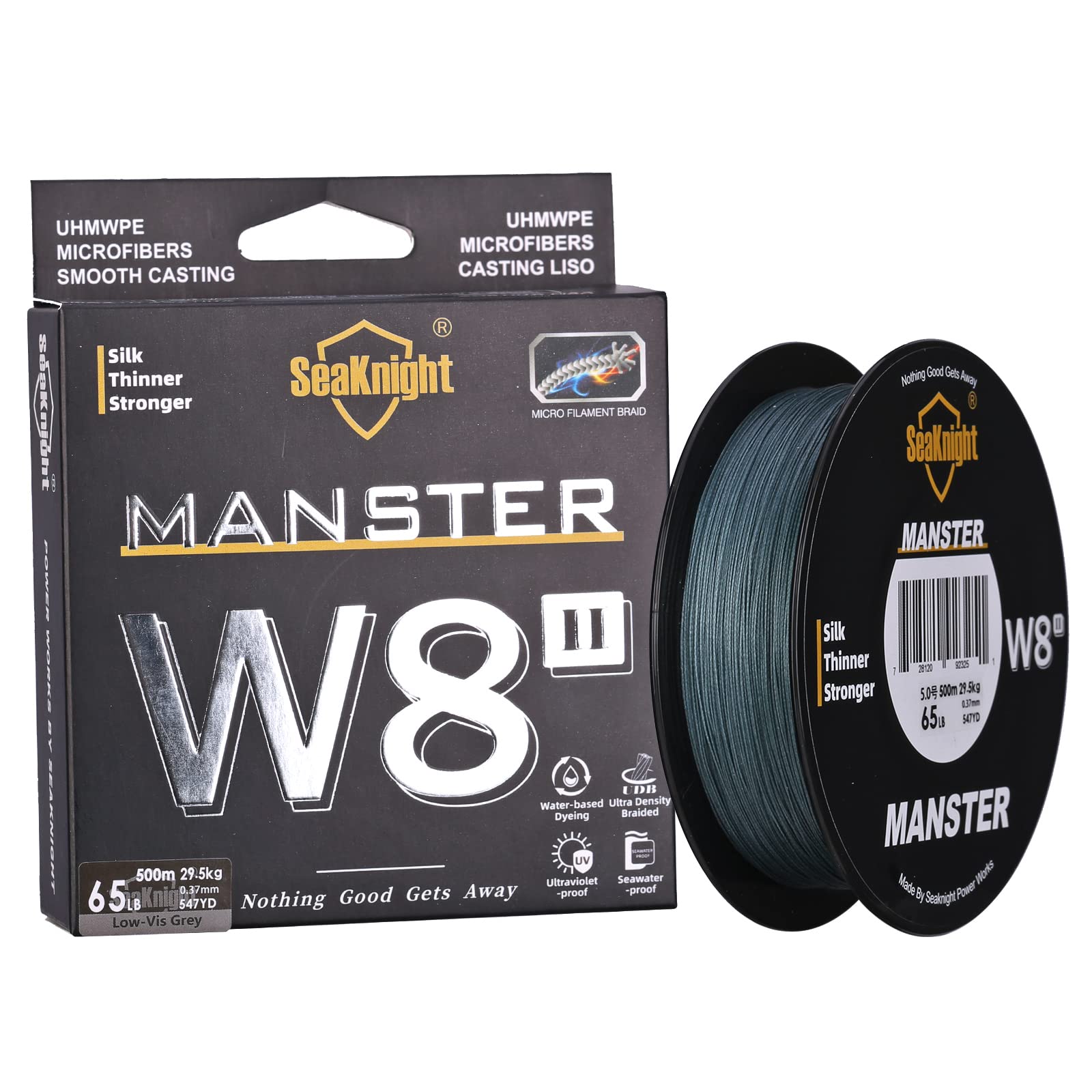 SeaKnight W8 II 8 Fili Lenza da Pesca trecciato X9 9 fili 150M/300M/500M Filo da Pesca alla Carpa Acqua salata Pesca in Mare 15-100LB